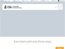 Tablet Screenshot of cig-international.com